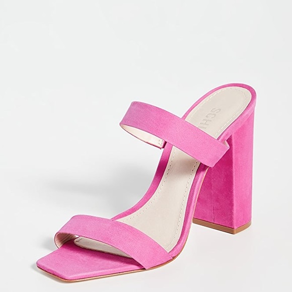 SCHUTZ Maribel Rosa Vibrant Pink Sandal Heels 6 - Picture 13 of 15